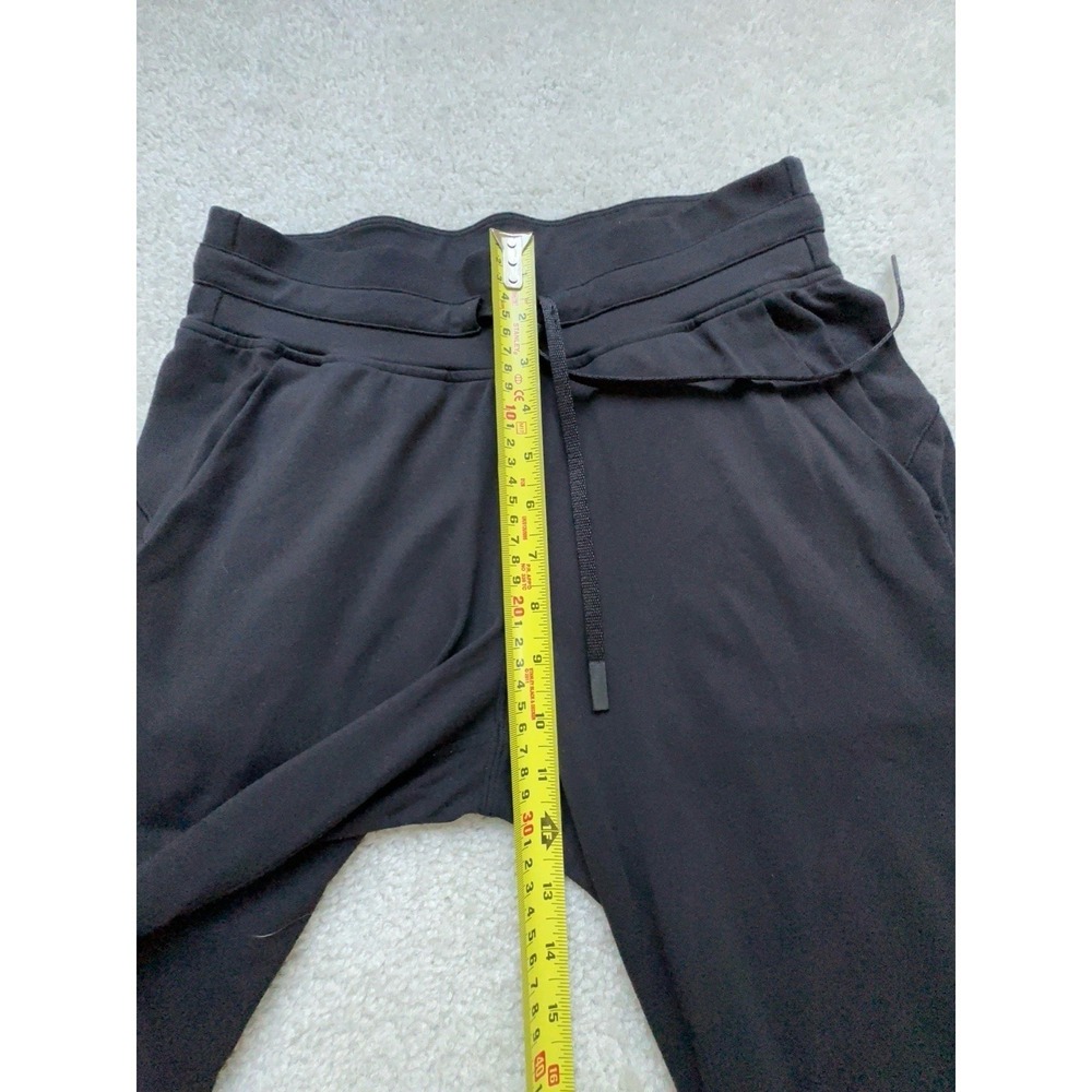 Lululemon Womens Black Elastic Waist Pockets Activewear Jogger Pants Size 6 - Picture 5 of 8
